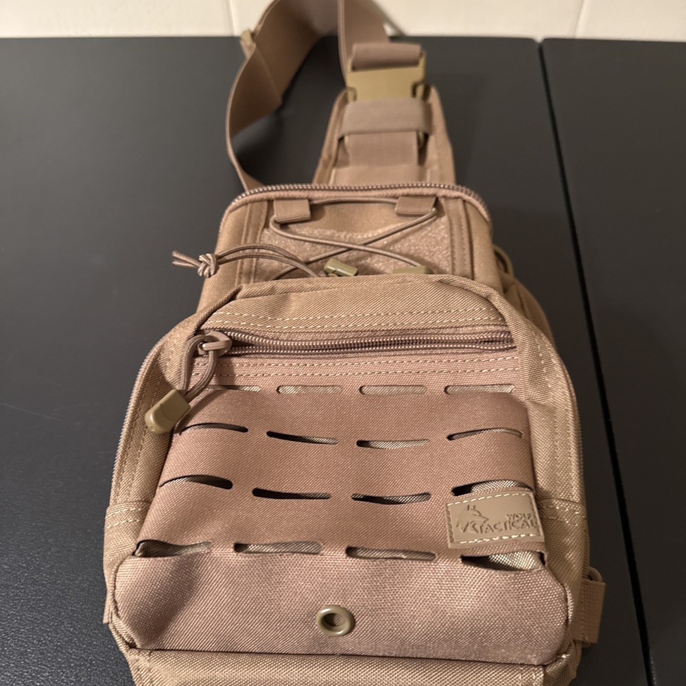 Wolf Tactical Cross Bag- Brown -Very Good Condition-Except For Initial Inside